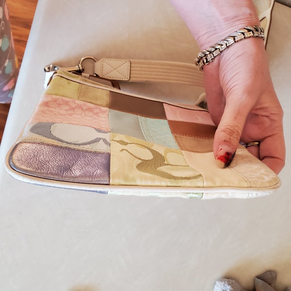 Rare Coach Patchwork Crossbody Bag Purse - Picture 5 of 7